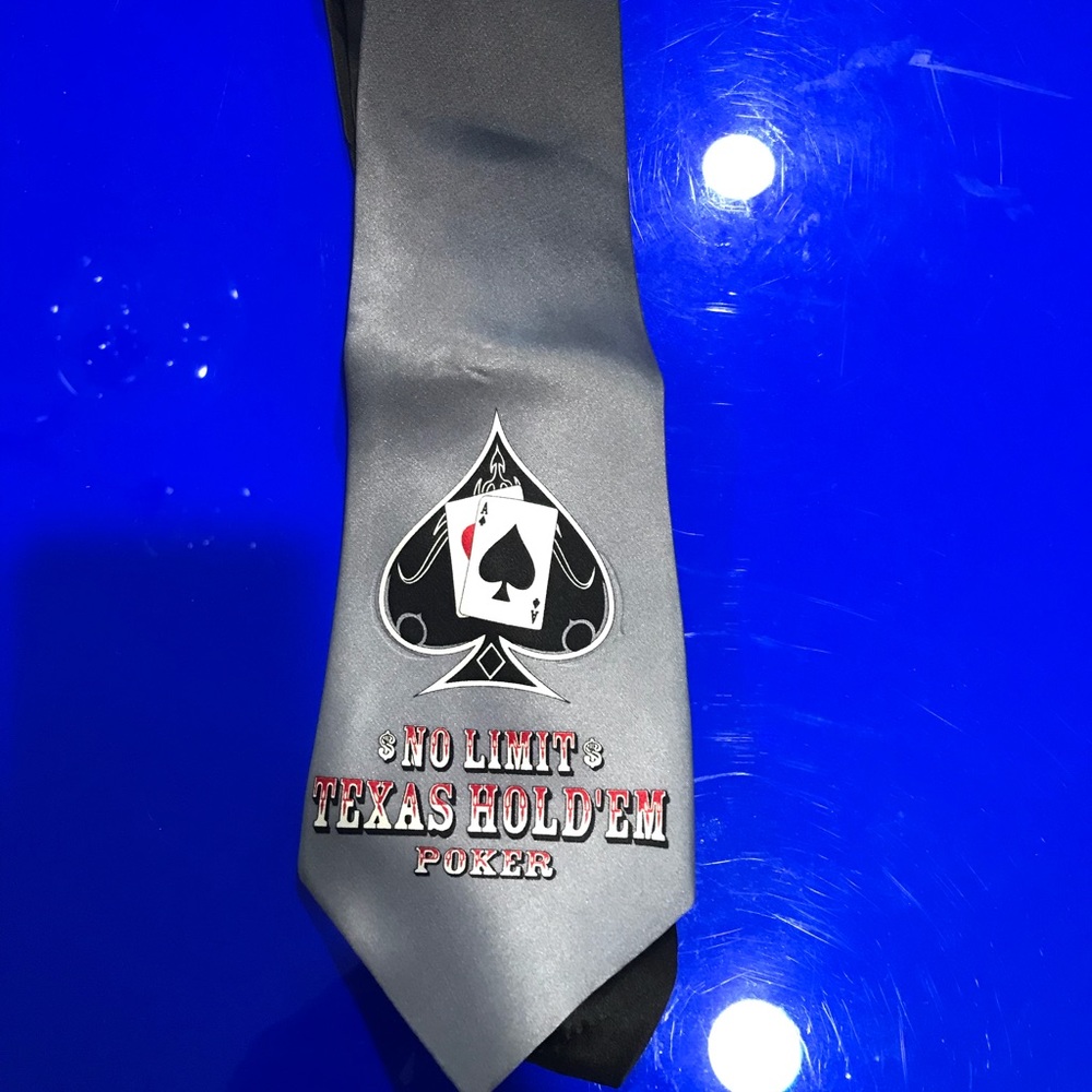 Men’s Texas Hold em Poker tie